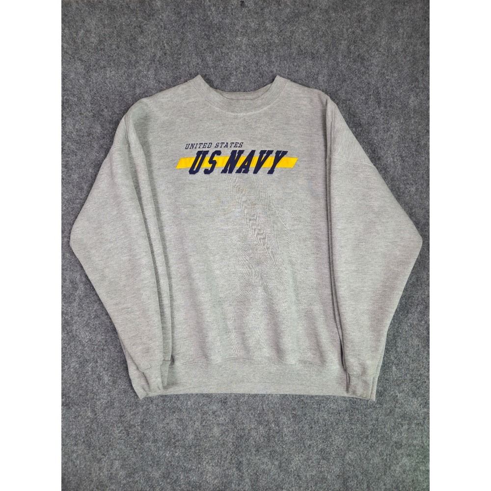 Oarsman 913 US Navy Sweatshirt Mens XL Gray Crewneck Pullover Graphic Fleece
